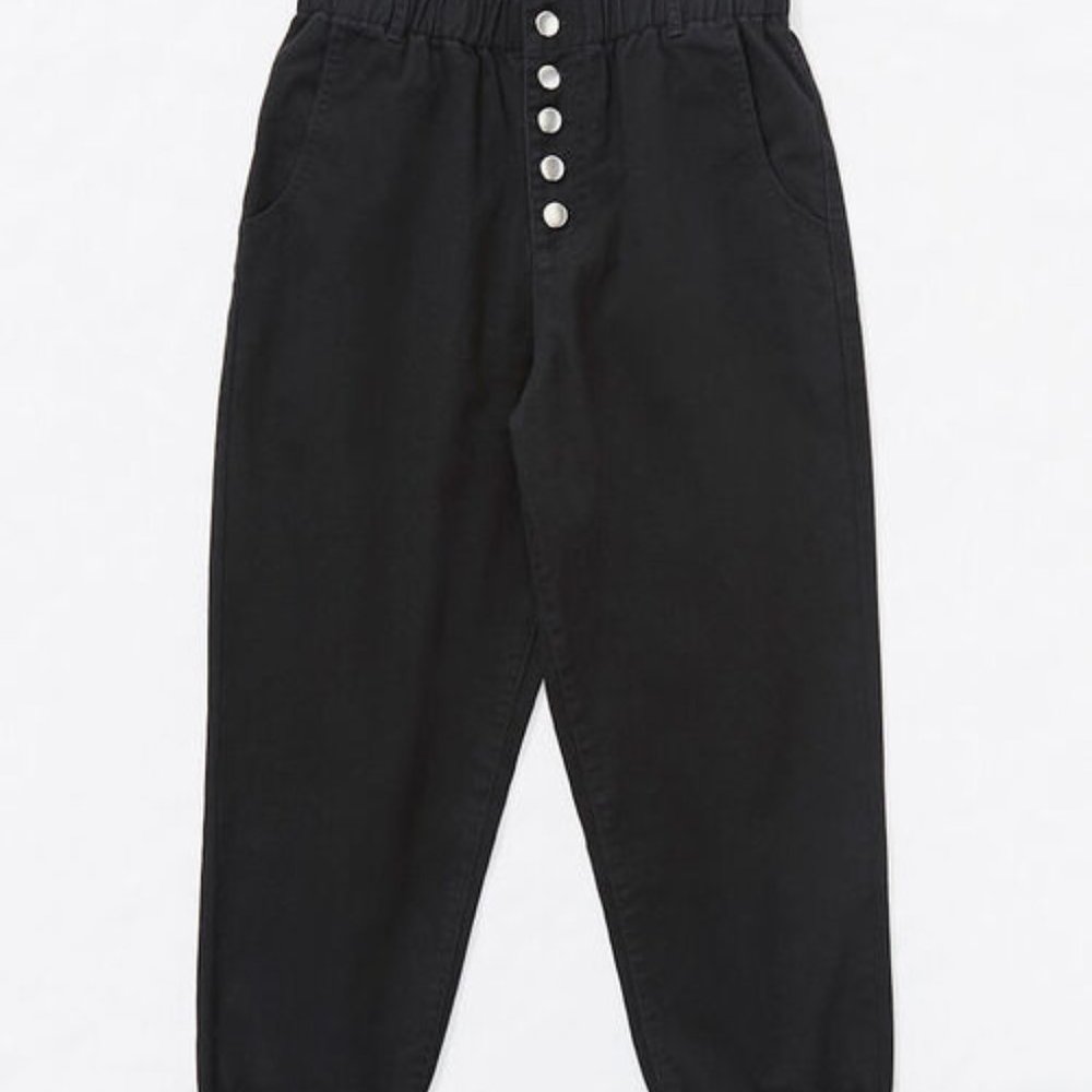 New Paper Bag Ankle Pants 100% Cotton Junior M